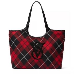 Victoria’s Secret tote plaid bag